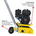 8” Gas Concrete Scarifier Planer Grinder with 5.5 HP Honda Engine Blade Bundle - Sweatfully