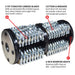 8-Inch Tungsten Carbide Cutter Drum Scarifier Attachment - Sweatfully