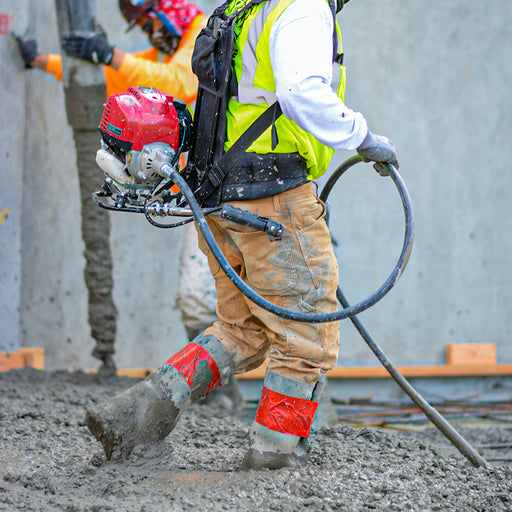 10 ft Concrete Vibrator Flexible Shaft Hose and Head - Sweatfully