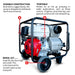PRE ORDER: 4 Inch Trash Water Pump 423 GPM 13 HP GX390 powered by Honda Portable Utility - Sweatfully