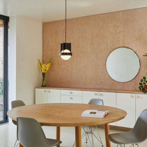 Loop Single Pendant in Dark Grey + Sphere IV - Sweatfully