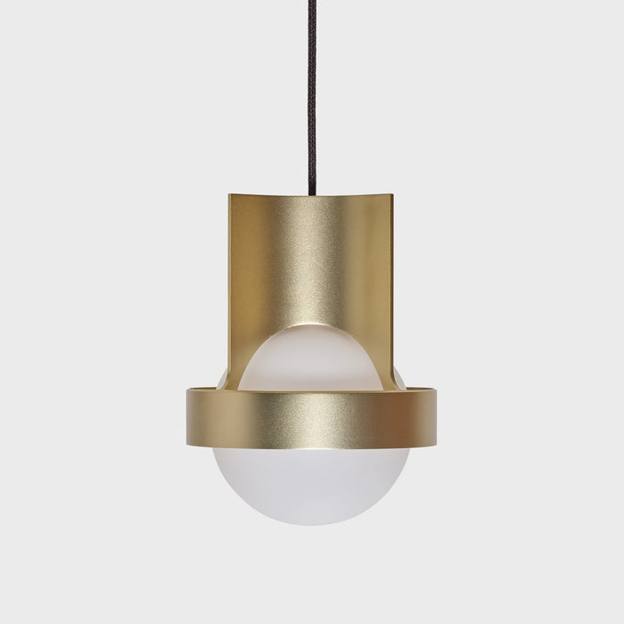 Loop Single Pendant in Gold + Sphere IV - Sweatfully