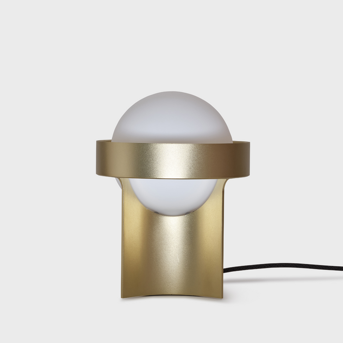 Loop Table Lamp in Gold + Sphere IV - Sweatfully