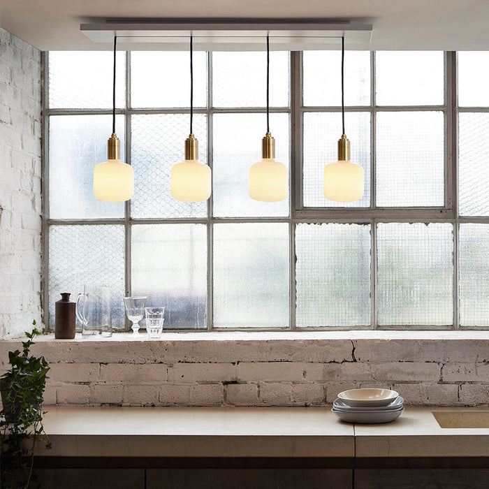 Oblo Pendant Light in Brass - Sweatfully