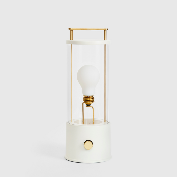 The Muse Portable Lamp in Candlenut White - Sweatfully