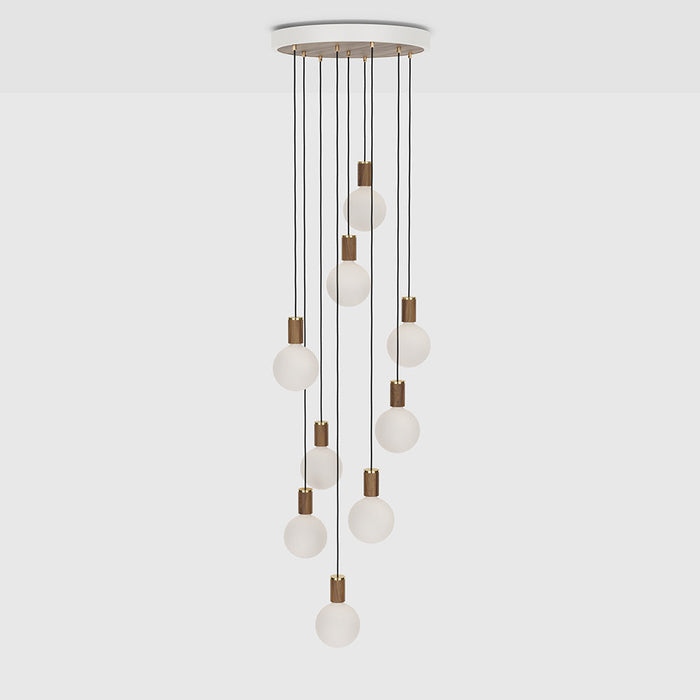 Nine Pendant in Walnut + Sphere IV - Sweatfully