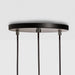 Triple Pendant in Graphite - Black Canopy - Sweatfully