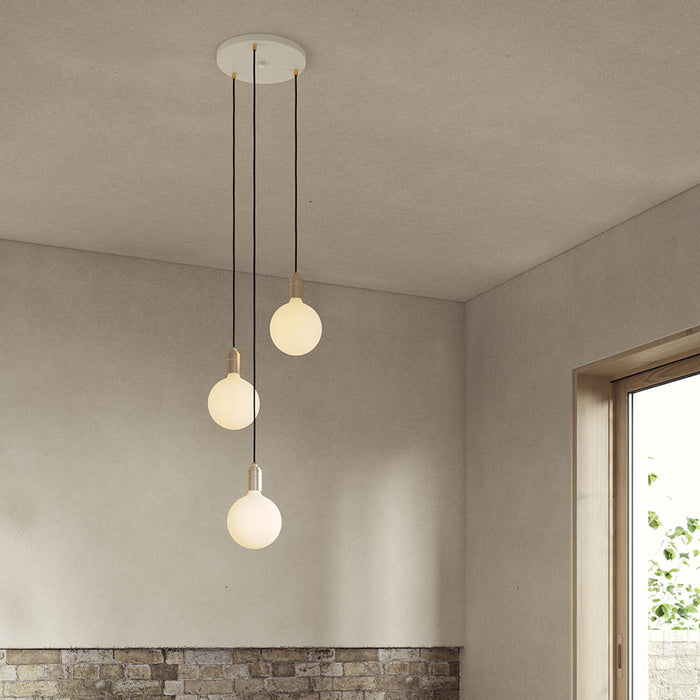 Triple Pendant in Brass - Sweatfully
