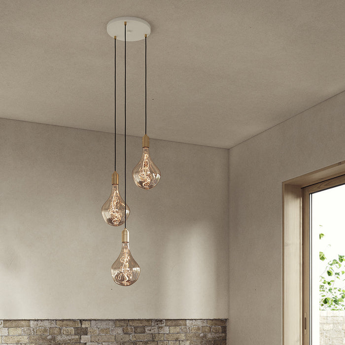 Triple Pendant in Brass - Sweatfully