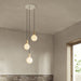 Triple Pendant in Oak - White Canopy - Sweatfully
