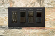 CleanPlate Wall Plate in Jet Black for Rocker Switches - Sweatfully