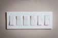 CleanPlate Wall Plate in Contemporary White for Rocker Switches - Sweatfully