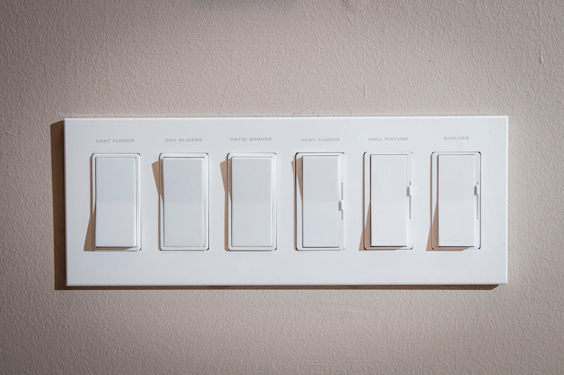 CleanPlate Wall Plate in Contemporary White for Rocker Switches - Sweatfully