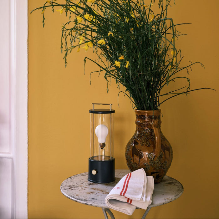 The Muse Portable Lamp in Hackles Black - Sweatfully