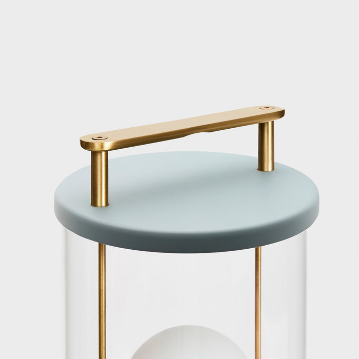 The Muse Portable Lamp in Selvedge Blue - Sweatfully