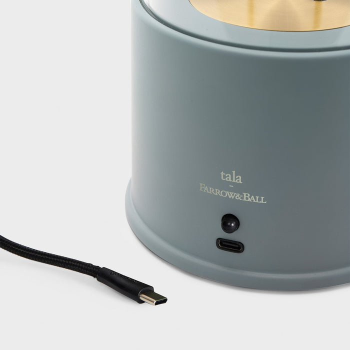 The Muse Portable Lamp in Selvedge Blue - Sweatfully