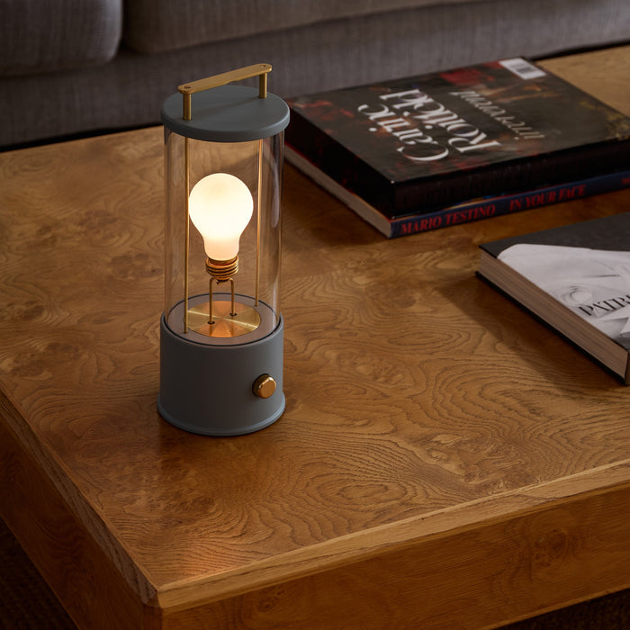 The Muse Portable Lamp in Selvedge Blue - Sweatfully