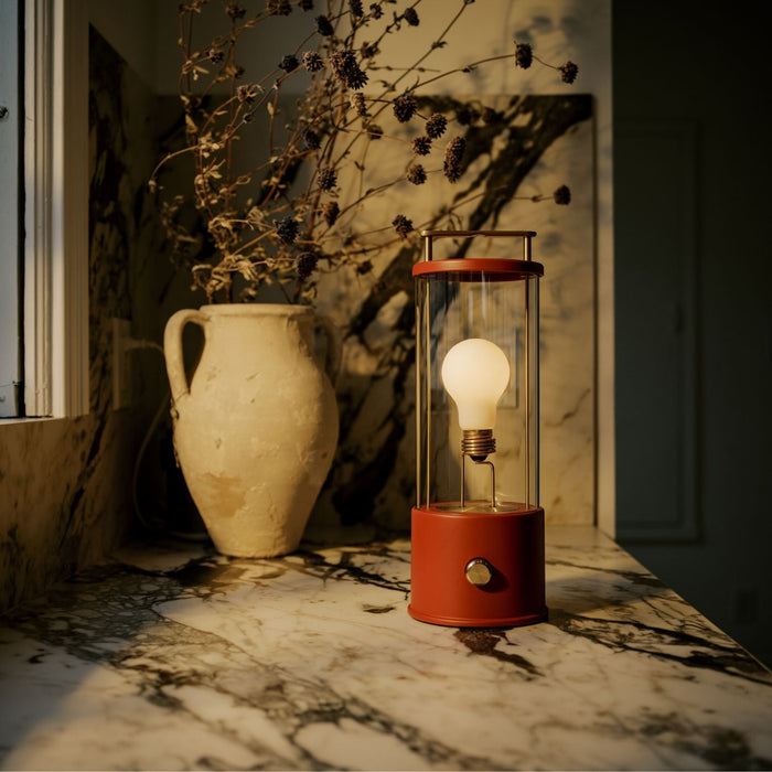 The Muse Portable Lamp in Pomona Red - Sweatfully