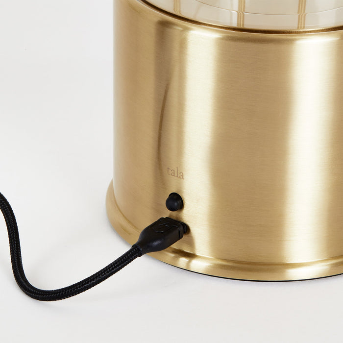 The Muse Portable Lamp in Solid Brass - Sweatfully