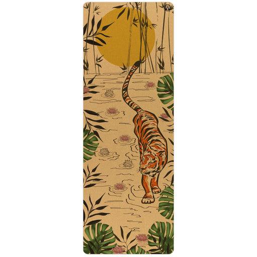 Tiger Lotus Aura Cork Yoga Mat - Sweatfully