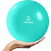 9 Inch Small Exercise Ball for Stability, Barre, Pilates, Yoga, and Balance (Electric Blues) - Sweatfully