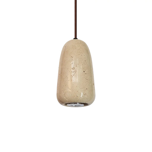 Travertine Brrskbk Cylindrical Pendant Light - Sweatfully