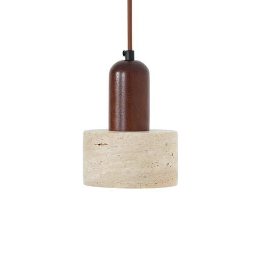 Travertine Cylinder Pendant Light - Sweatfully