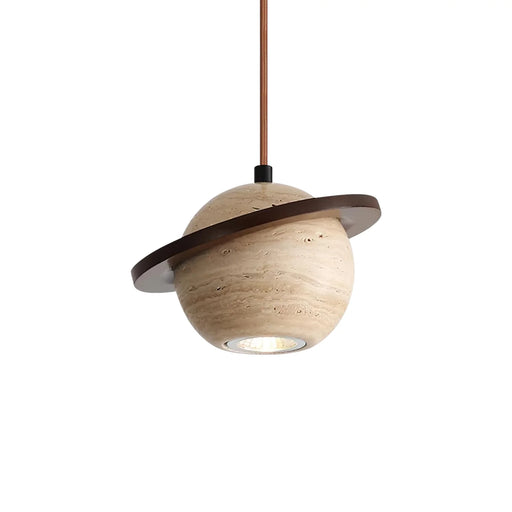 Travertine Planet Pendant Light - Sweatfully