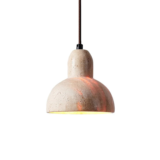 Travertine Terra Halo Pendant Light - Sweatfully
