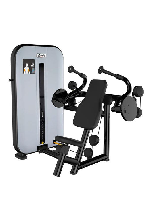 Vogue Triceps Extension - Muscle D Fitness -  Pin Selectorized - Adjustable Seat - Arm Workout - Sweatfully