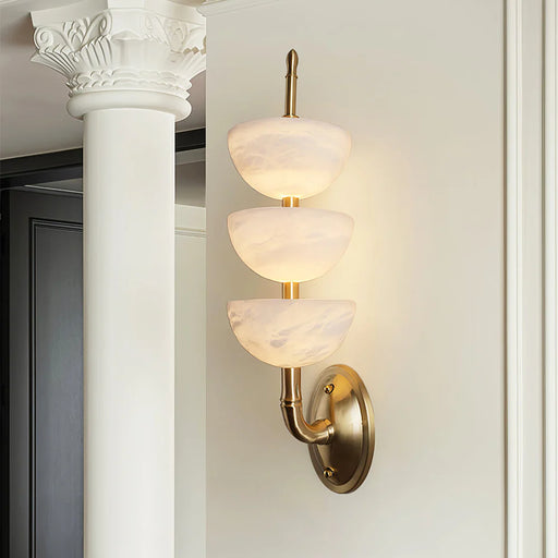 Triple Luxury Alabaster Wall Sconce - Sweatfully