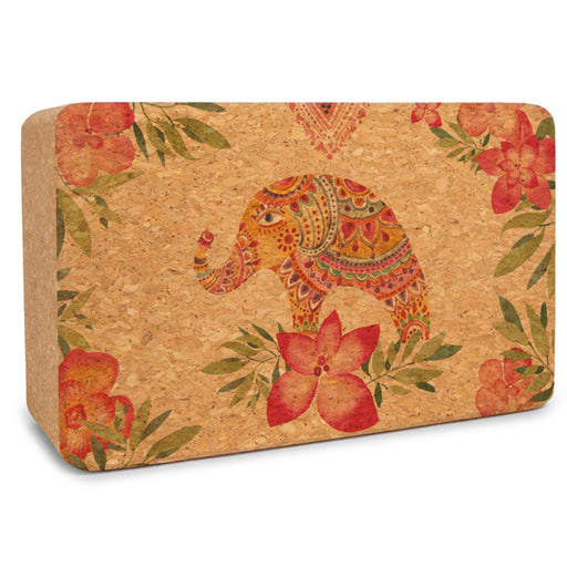 Tropical Vibes Cork Yoga Block - Sweatfully