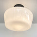 Large Urban Schoolhouse Milk Glass LIGHT Fixture - Sweatfully