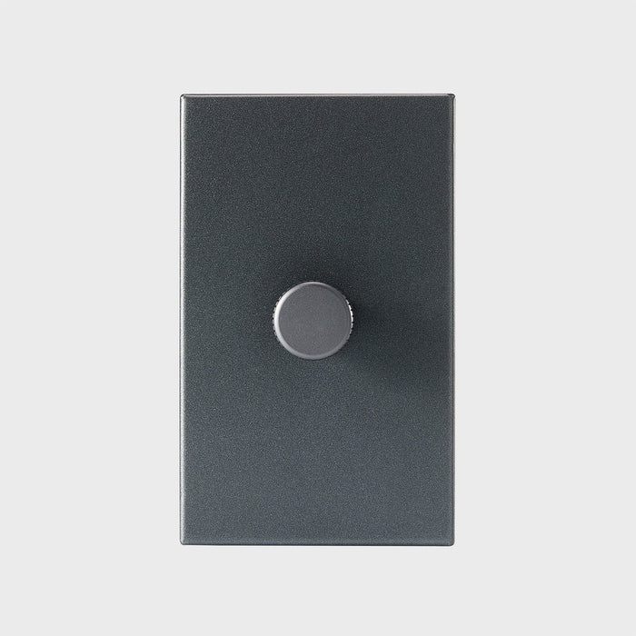 Single Rotary Wall Dimmer in Graphite - Sweatfully