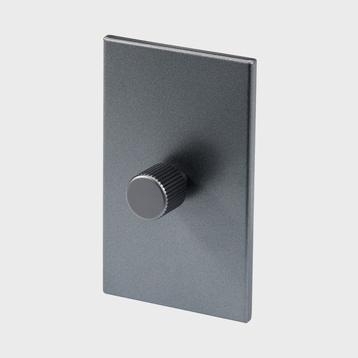 Single Rotary Wall Dimmer in Graphite - Sweatfully