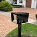 The Original UptownBox in JET BLACK - Modern Mailbox - Sweatfully