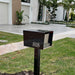 The Original UptownBox in JET BLACK - Modern Mailbox - Sweatfully