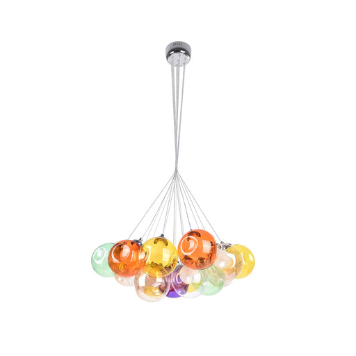 Unique Multi-Color Globe Cluster Chandelier - Sweatfully