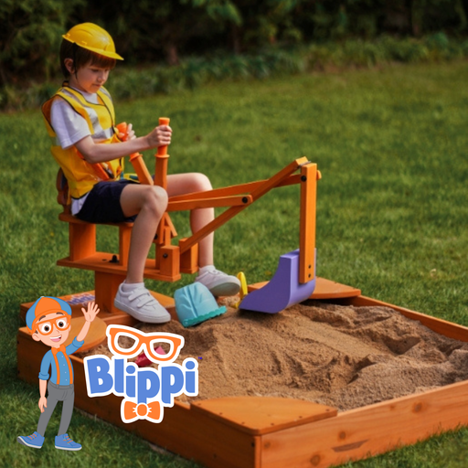 Blippi Excavator Ride-On Toy – Interactive Construction Fun for Kids - Sweatfully