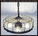 Rustic Industrial Cage Chandelier Light - Sweatfully