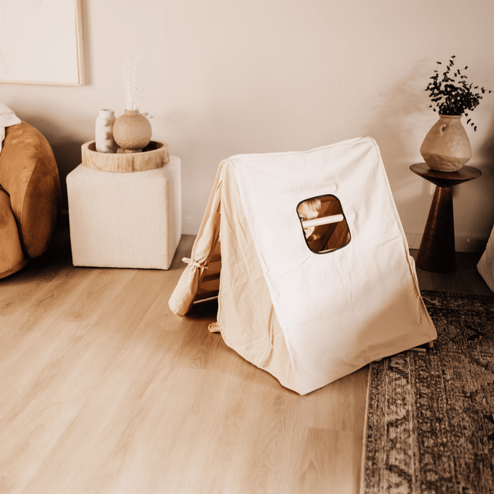 Cozy Cotton Tent Cover for Olive & Hazel Pikler Triangle – Kids Indoor Fort & Play Tent - Sweatfully