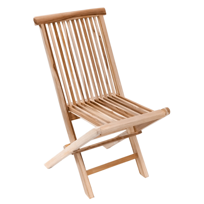 Telluride Teak Outdoor Patio Folding Chair - Sweatfully
