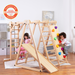 Chestnut - 8-in-1 Jungle Gym for Toddlers - Sweatfully