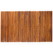 Spokane Extra Large Oiled Teak Shower and Bath String Mat with Rubber Footing 59″ x 35″ - Sweatfully