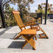 Telluride Teak Outdoor Sun Lounger - Sweatfully