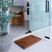 Aromi Oiled Teak Shower and Bath Mat 31.4″ x 19.6″ - Sweatfully