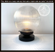 Large Holophane Antique Glass Globe Table Lamp - Sweatfully