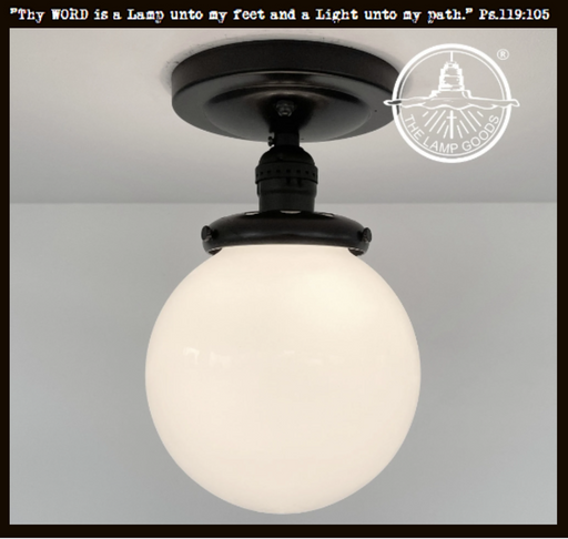 Globe CEILING LIGHT of Schoolhouse Details - Sweatfully