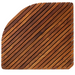 Airstream Oiled Teak Shower and Bath Mat with Rounded Edge 30″ x 30″ - Sweatfully