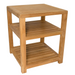 Charleston Natural Teak Spa/Bathroom - Under Sink - Storage Bench - 14" - Sweatfully